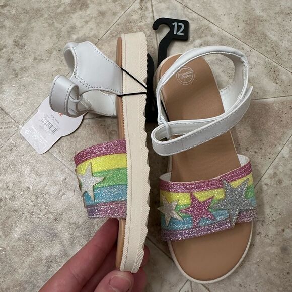 Wonder Nation Toddler Star Play Sandals Size 12 - Picture 2 of 2